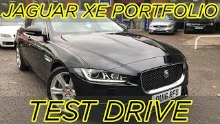 Test Drive of a Jaguar XE Portfolio 2016 [upl. by Merriott]