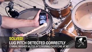 Drumtune PRO  Drum Tuner Snare drum tuning tips  Overtones and lug pitch [upl. by Kelwunn]