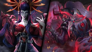 BLOOD MOON ZED  ZYRA  FIDDLESTICKS  League of Legends NEW Skins [upl. by Euqinimod136]