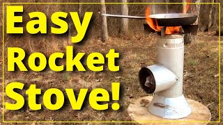 Easy DIY Rocket Stove So Simple [upl. by Elurd87]