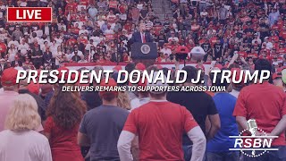 LIVE President Trump to campaign in the Iowa cities of Ankeny and Cedar Rapids  12223 [upl. by Mira]