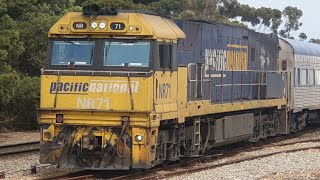 NR71 departs monarto with 7AM8 AFL overland [upl. by Kimmel]