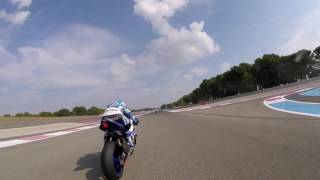 2016  Circuit Paul Ricard Lucas Mahias Caméra embarquée sur la Yamaha R1 GMT94 de David Checa [upl. by Grant]