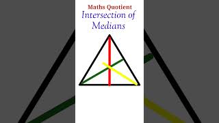 Median of TriangleCenter of TriangleCentroidSection formulamathsshorts mentalmathstrending [upl. by Sidoney]