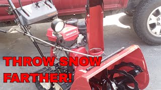 How To Make Your Snowblower Throw Further WDIY Impeller Seal Kit  HondaSnowblowerEnthusiasts311 [upl. by Enelyam]