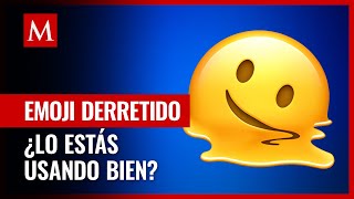 ¿Qué significa el emoji derretido en WhatsApp lo estás usando bien [upl. by Falzetta]