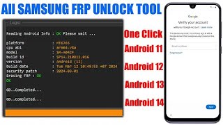 Samsung FRP Tool 2024 All Samsung FRP Bypass Android 12 13 14  Samsung FRP Remove ADB Enable Fail [upl. by Wilt446]