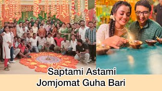 Saptami Astami jomjomat Guha Bari  Kotha Bts  Oliviamalakarsoumi starjalshaindia [upl. by Nare]