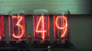 Nixie Tube Clock Tubehobby IN18 Valves [upl. by Asilana]