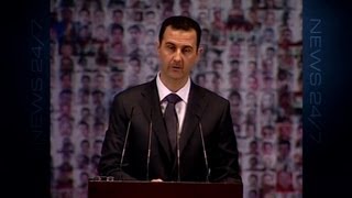 Bachar alAssad dénonce les quotennemisquot de la Syrie [upl. by Fitzgerald441]