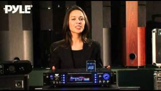 Pyle P2002ATBI 2000 Watts Receiver amp PreAmplifier WAMFM TuneriPod Docking Station amp Bluetooth [upl. by Reichert]