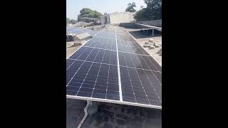 15 kw on grid Growatt inverter working start Longi himo 7 575 watt [upl. by Dilan603]