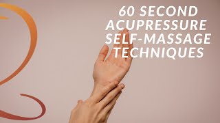 60 Second Acupressure SelfMassage Techniques for More Energy Headache Relief and Inner Balance [upl. by Sol791]