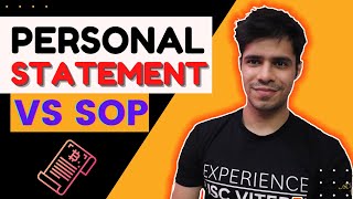 Personal Statement vs Statement of Purpose  Difference between SOP and Personal History Statement [upl. by Karola]