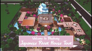 Japanese River House Tour  Roblox  Welcome to Bloxburg [upl. by Anin131]