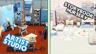 CONSTRUYO con los NUEVOS KITS 🎨💖👼🏻 Los Sims 4 ArtistStudio y StorybookNursery [upl. by Yddet]