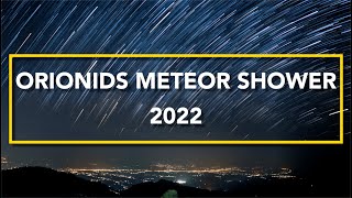 Orionids Meteor Shower 2022  How To Watch  Location  Timings  Live  Timelapse October 21 LIVE [upl. by Nevil]