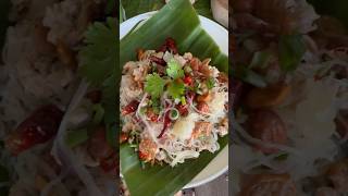 Glass noodle salad shorts reels food foodie thailand viral noodles salad [upl. by Hairem]