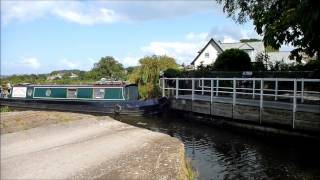 Opening Swing Bridge at Hest Bank Lancaster Canal [upl. by Hanschen]