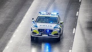 Volvo V90 Police car [upl. by Ahsirpac]