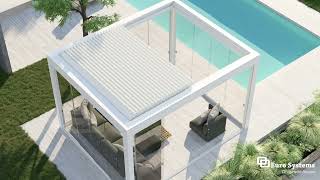 SpireR Introducing the retractable aluminum Pergola by Euro Systems® [upl. by Dilisio]