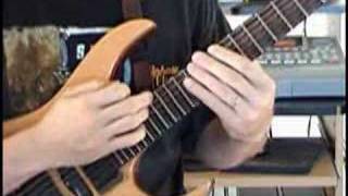 Greg Howe Style Two Hand Tapping Guitar Lick [upl. by Kathie999]