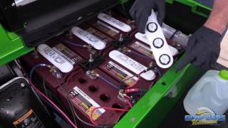 How to Fill Your Electric Golf Car Batteries  Golf Cart Maintenance [upl. by Casi59]