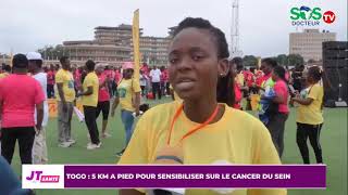 5 Km à pied pour sensibiliser sur le cancer du sein [upl. by Yelsnya]