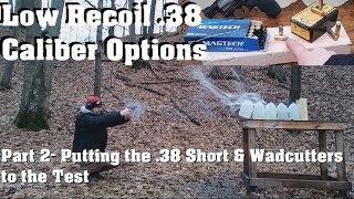 Low Recoil 38 Caliber Options Part 2 Putting the 38 Short amp Wadcutters to the Test [upl. by Marie]