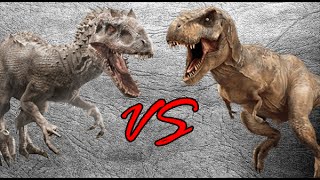 Indominus Rex vs Tyrannosaurus Rex  SPORE [upl. by Rimahs]