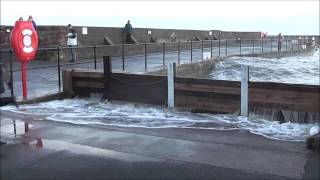 HIGH TIDE AND STORM AT WATCHET SOMERSET 2 FEBRUARY 2014 Part 2 [upl. by Elagibba]