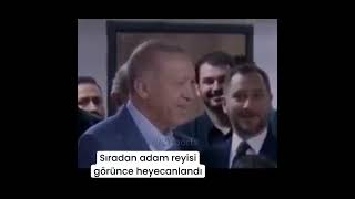 sıradan adam reisi görünce heyecanlandı [upl. by Nove]