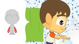 Learn Ablution Wudu for kids  تعلم كيفية الوضوء للأطفال [upl. by Airotal]