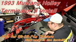 1993 Mustang Project Holley Terminator X Install [upl. by Josephina]