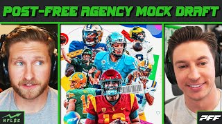 2ROUND POST FREE AGENCY MOCK DRAFT PLUS MINHOU TRADE  NFL Stock Exchange [upl. by Oliana]