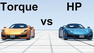 Torque vs Horsepower  Which One Is Faster BeamNG Drive [upl. by Frey]