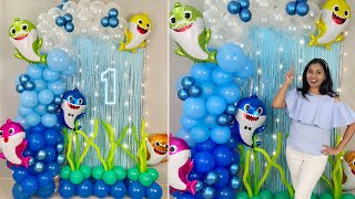 Baby Shark Theme Birthday Backdrop [upl. by Bogey]