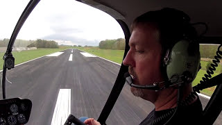 Day 1 Student Pilot Helicopter flight lesson  How to Hover  Robinson R44 [upl. by Alamaj]