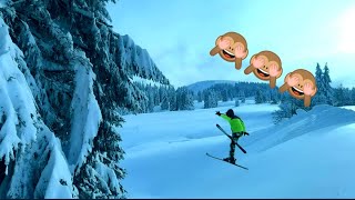 Skiing and jumping in the Feldberg mountains Black Forest [upl. by Varion]