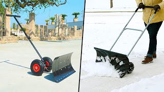 Best Wheeled Snow Shovel 2023  Top 7 Snow Shovels With Wheels [upl. by Adieren201]