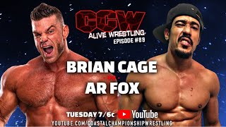 CCW Alive Wrestling Episode 189 quotCage the Foxquot feat Brian Cage AR Fox and Valentina Rossi [upl. by Yung]