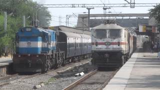 Badly Shaking GZB WAP7 with 12263 PUNENZM AC Duronto Massive Acceleration at Kopar [upl. by Sukin]