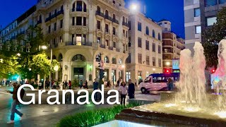 Granada Nocturna Paseo por el Centro Antiguo [upl. by Nibor608]