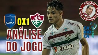 PARTIDAÇA DO GAROTO  ANÁLISE DO JOGO AUDAX 0X1 FLUMINENSE [upl. by Onek]