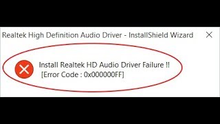 Fix Install Realtek HD Audio Driver Failure in windows 10 [upl. by Adiol]