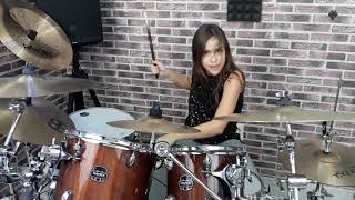 Skillet  Feel Invincible  Drum Cover  Nikoleta Drummer [upl. by Ayoral898]