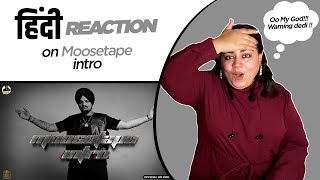 Reaction on MOOSETAPE INTRO  Sidhu Moosewala [upl. by Anawak]