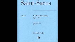 saint saens Clarinet Sonata  2  Allegro Animato [upl. by Eerbua]