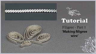 Filigree jewelry  part 1  making filigree wire [upl. by Acimad941]