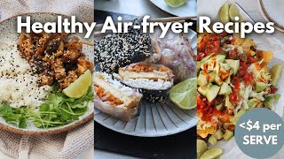 Healthy air fryer recipes nachos spring roll dumplings and satay chicken [upl. by Eilloh609]